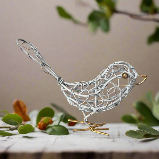 Wire Bird - White