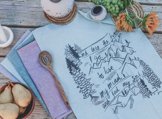 INTO THE FOREST - Organic Cotton & Hemp Tea Towel