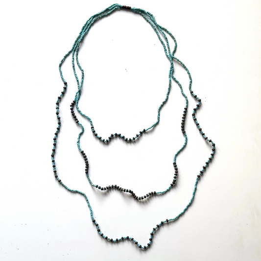 Triple Strand Beaded Necklace