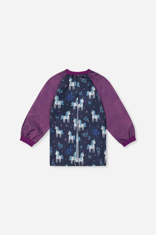 Apron Blue And Purple Unicorn Print