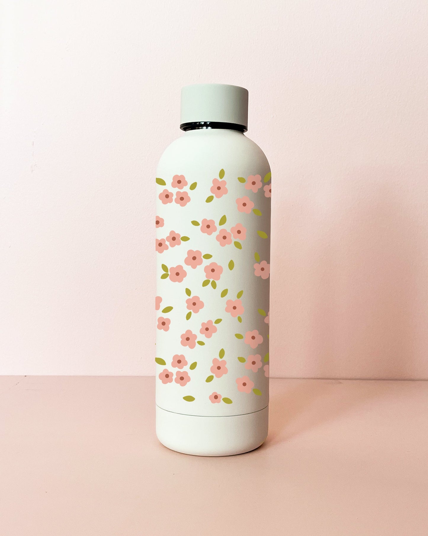 Thermosflasche 17oz cremefarben - Bloom rose
