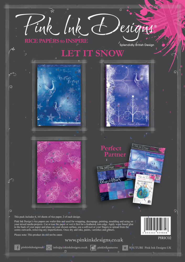 Let It Snow A4 Rice Paper