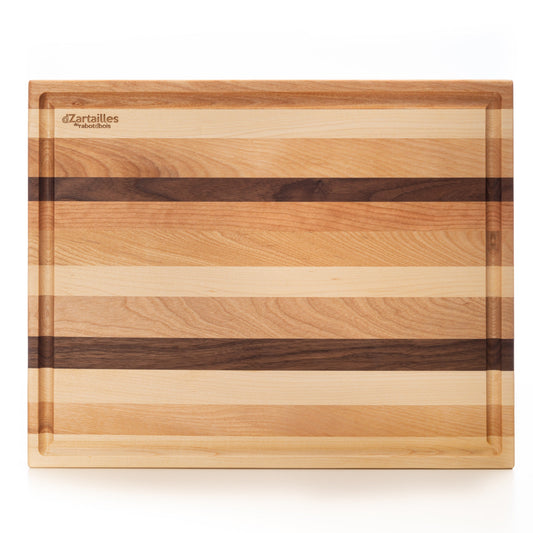 Holzschneidebrett, die „D-Zartailles“ mit Saftrille