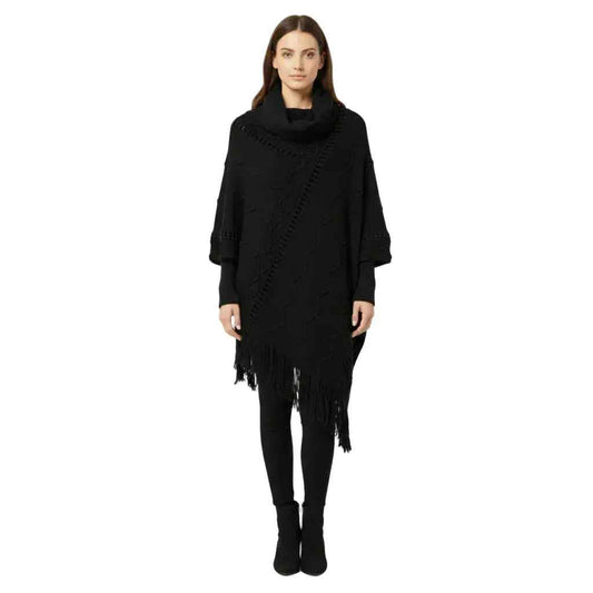 Poncho col montant