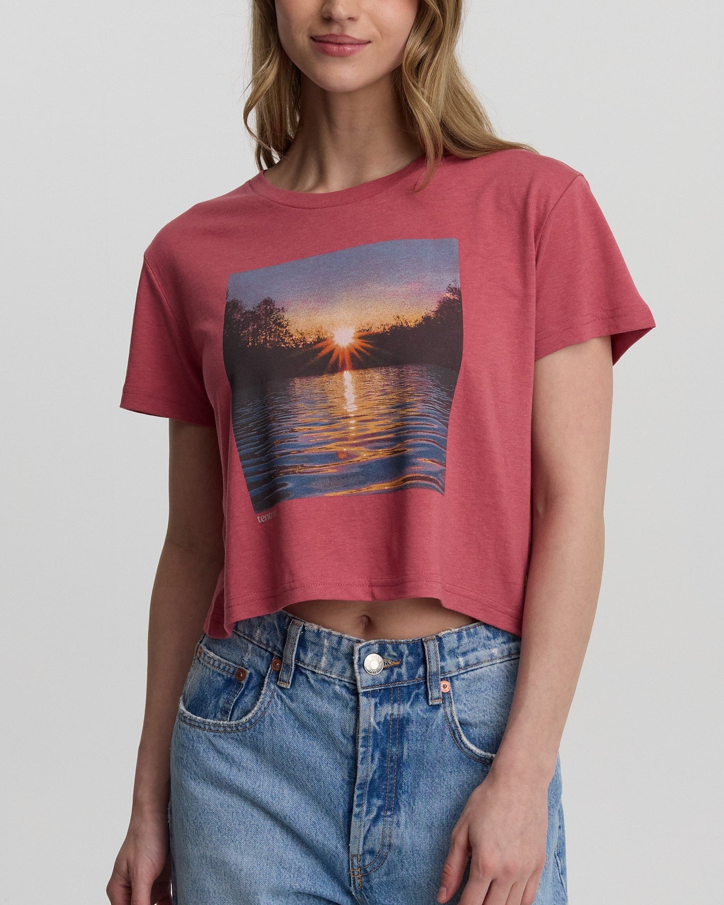 Bauchfreies T-Shirt „Seeblick“