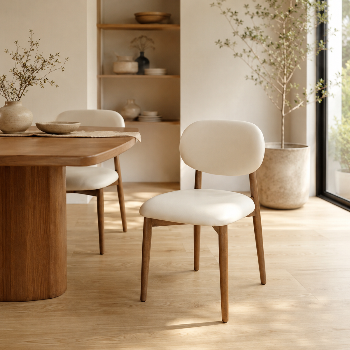Skat Genuine Leather Dining Chair