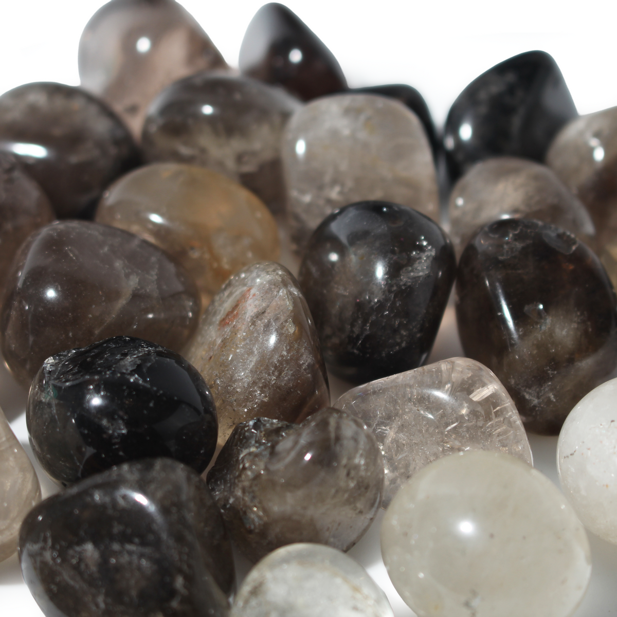 Smoky Quartz Tumbled Stone - Light/Dark
