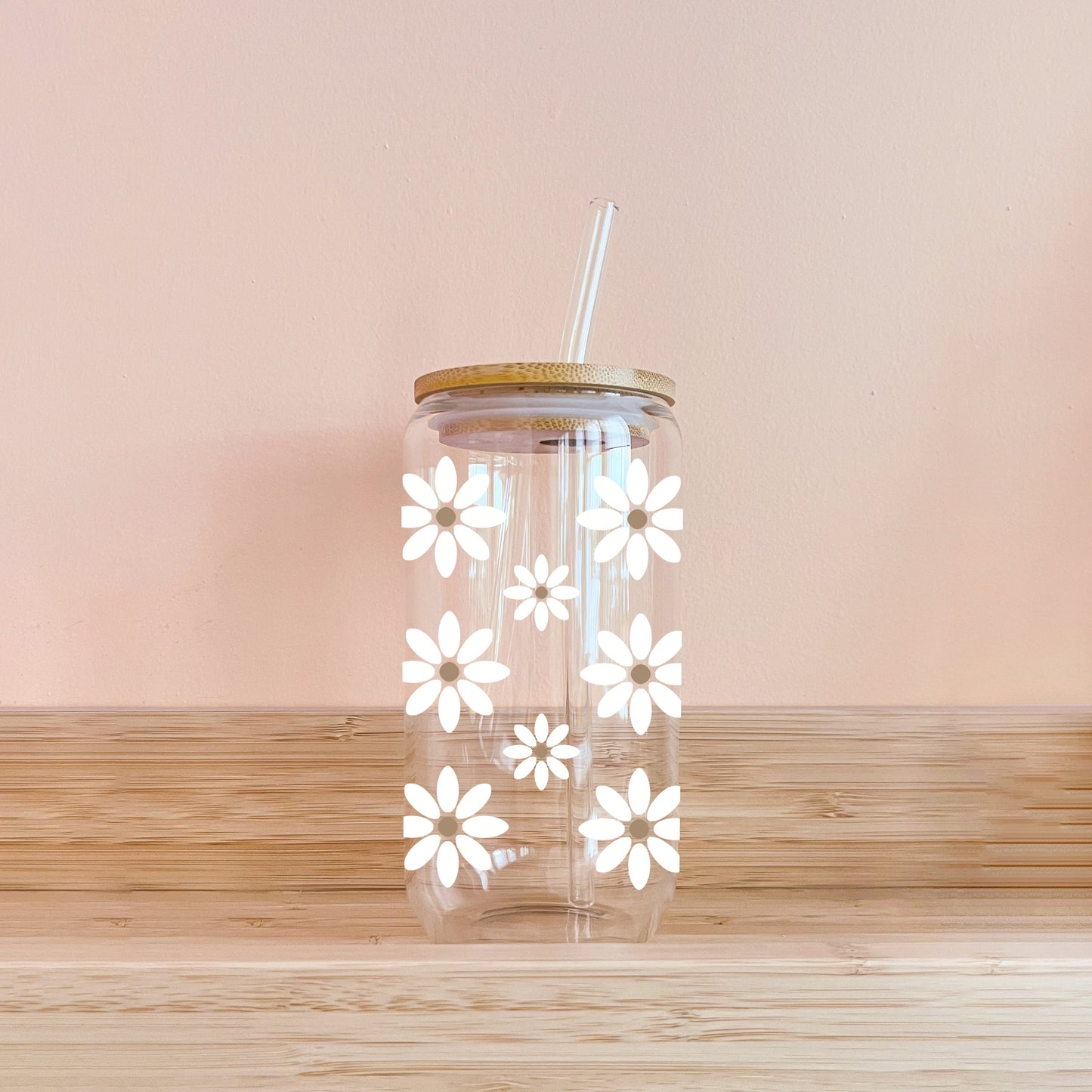 Boho-Glas - Mondblumen