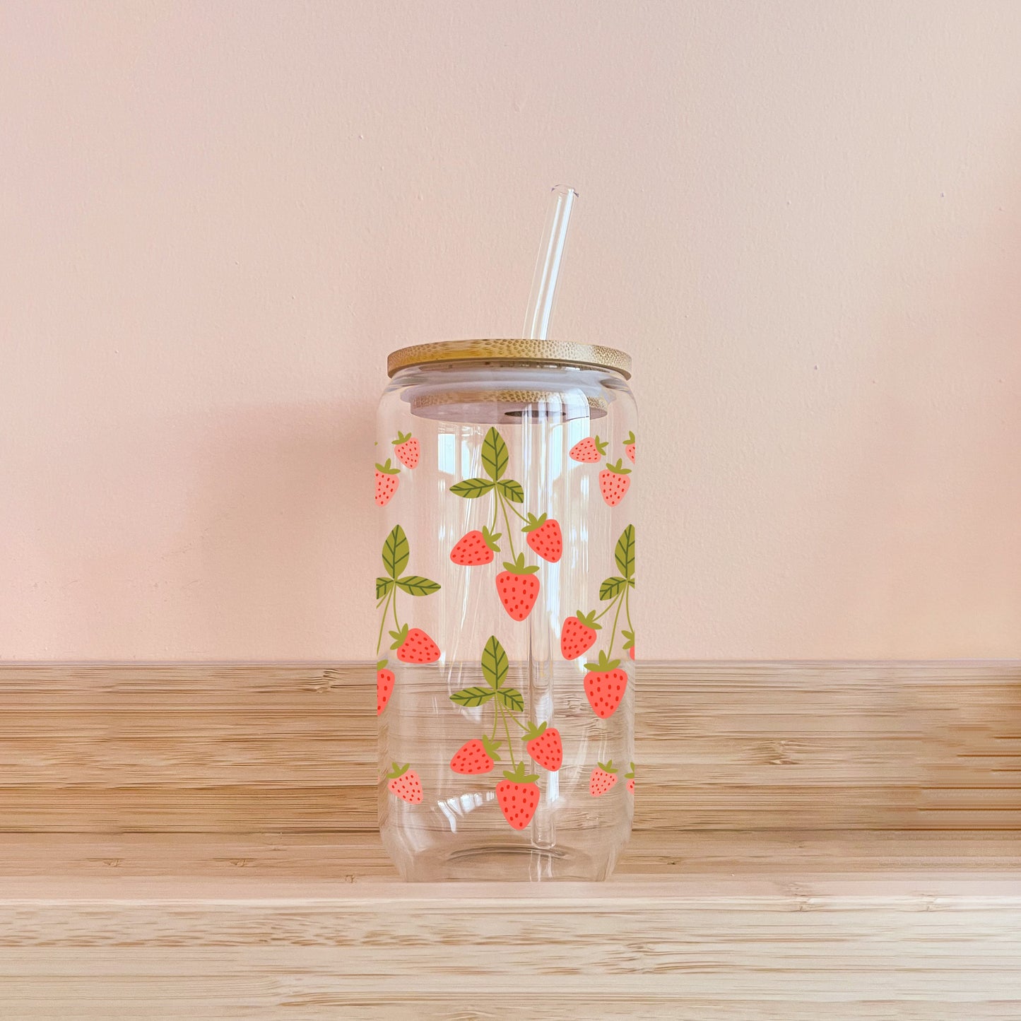 Glas - Quebecer Erdbeeren