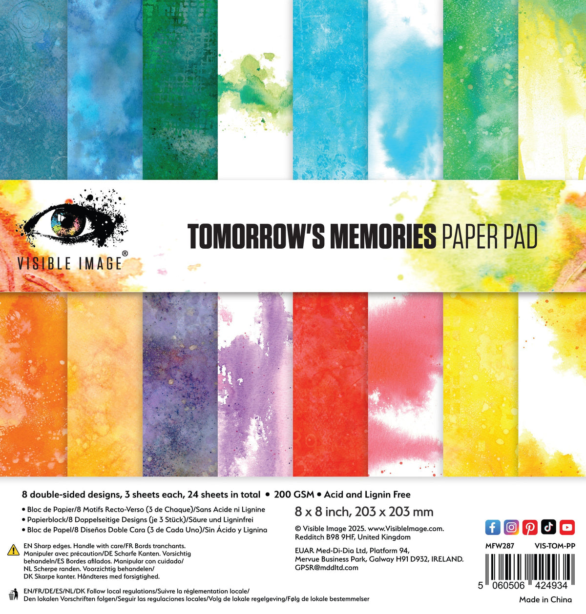 Visible Image Tomorrow's Memories 8in x 8in Paper Pad