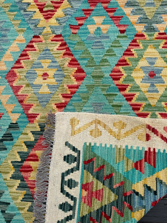 Afghan Maimana Kelim Teppich | 1,50 x 1,93 m