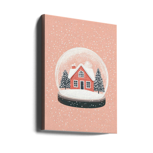 Wandbilder Weihnachtsbaumschmuck Glas Illustration Leinwanddruck