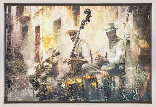 Wandbild Musik Kunst Illustration 11 Jazzband