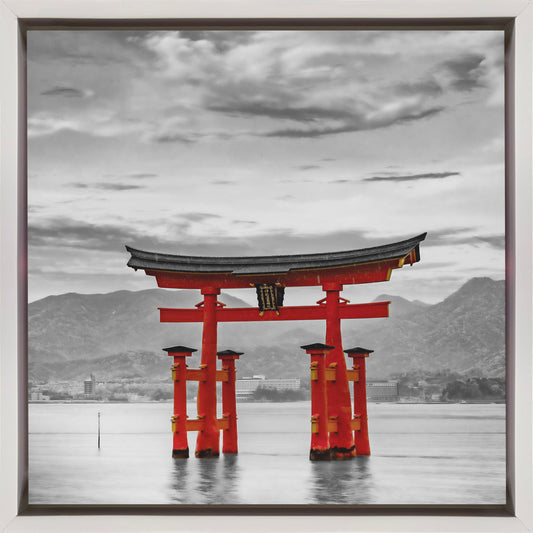 Wandkunst Torii des Itsukushima-Schreins auf Miyajima – Farbtonung