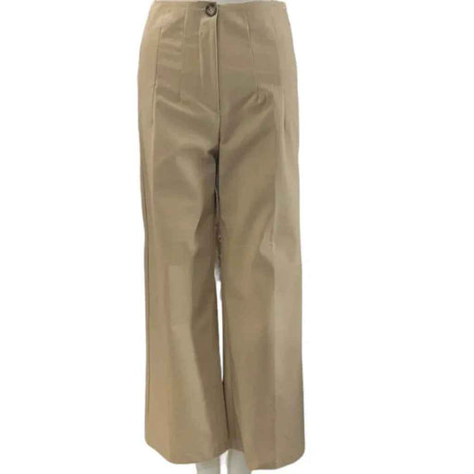 C'est Elle pantalon jambes larges beige