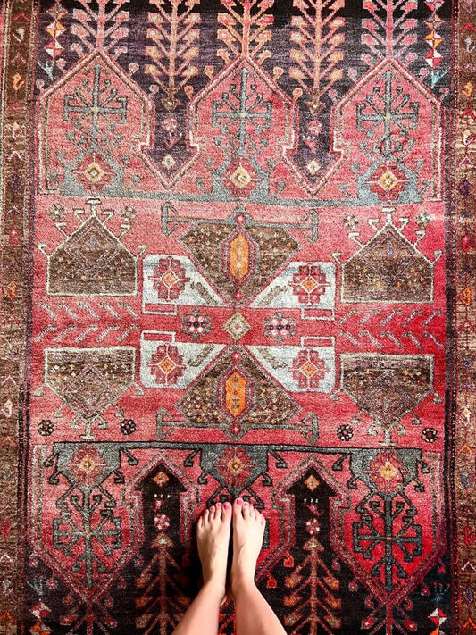 9'8" x 5' 3" | Vintage kurdischer Koliyai-Teppich