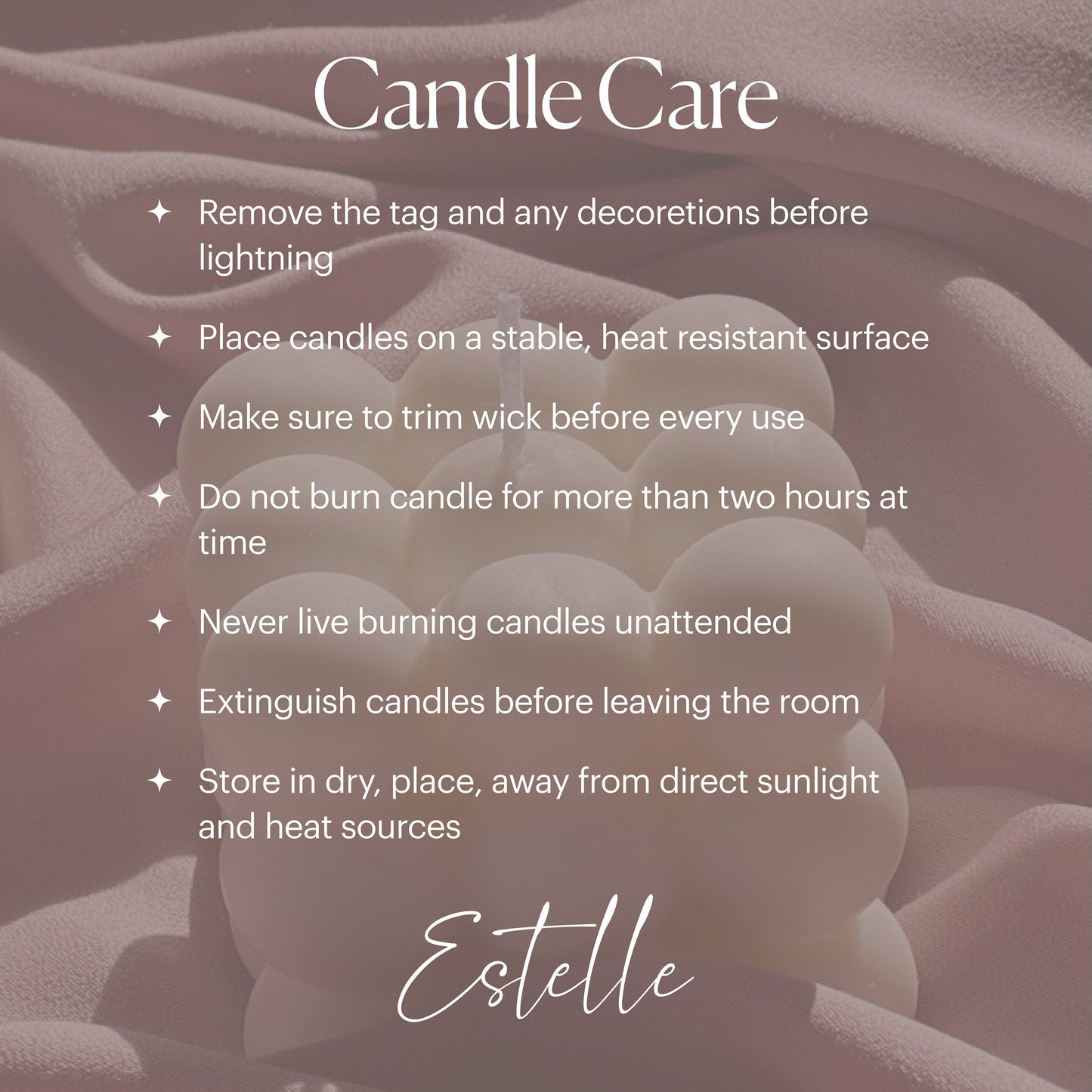 Lined Ball Soy Candle: Sculptural Home Decor