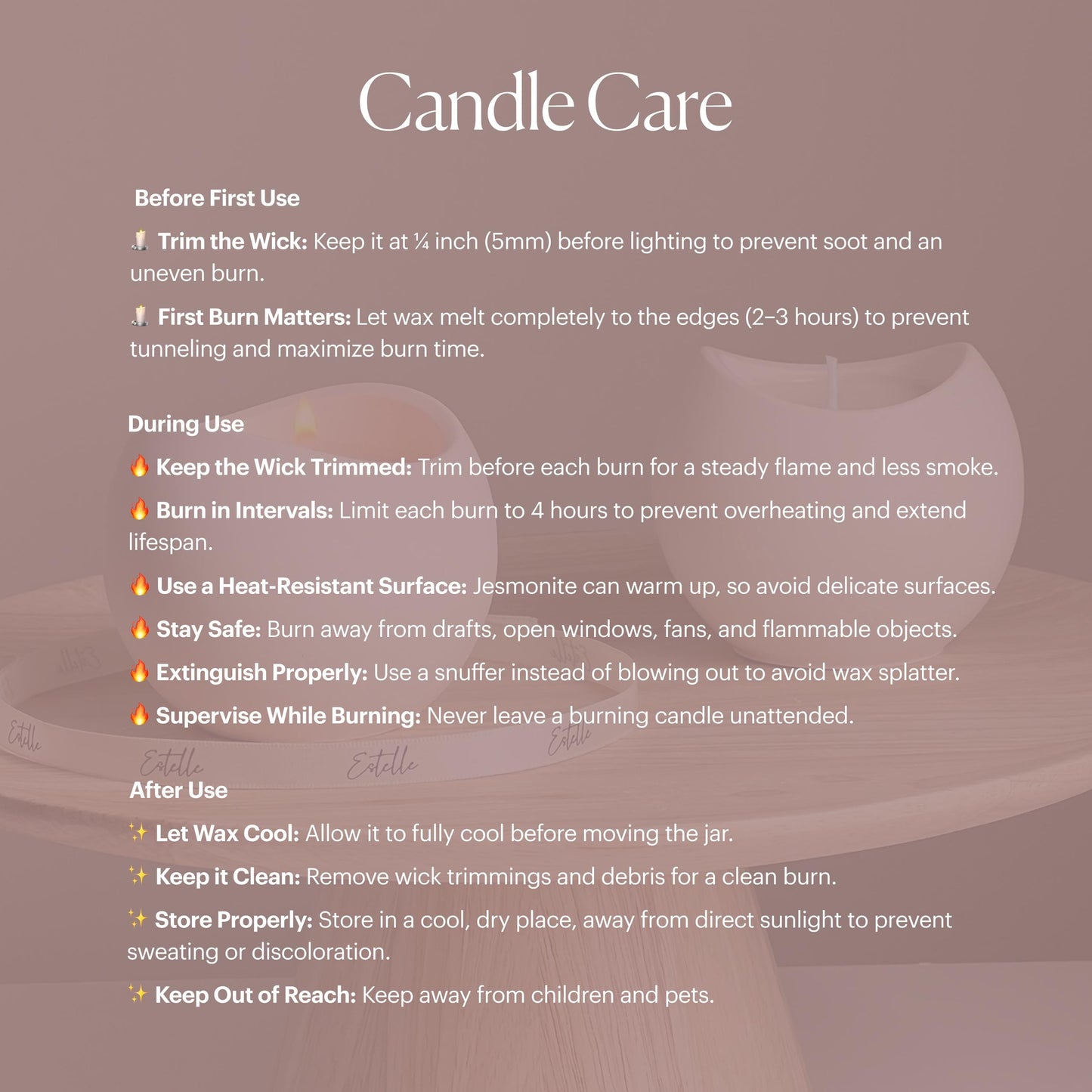 Clam Shell Soy Wax Candle in Jesmonite Vessel: Handmade Scented Candle