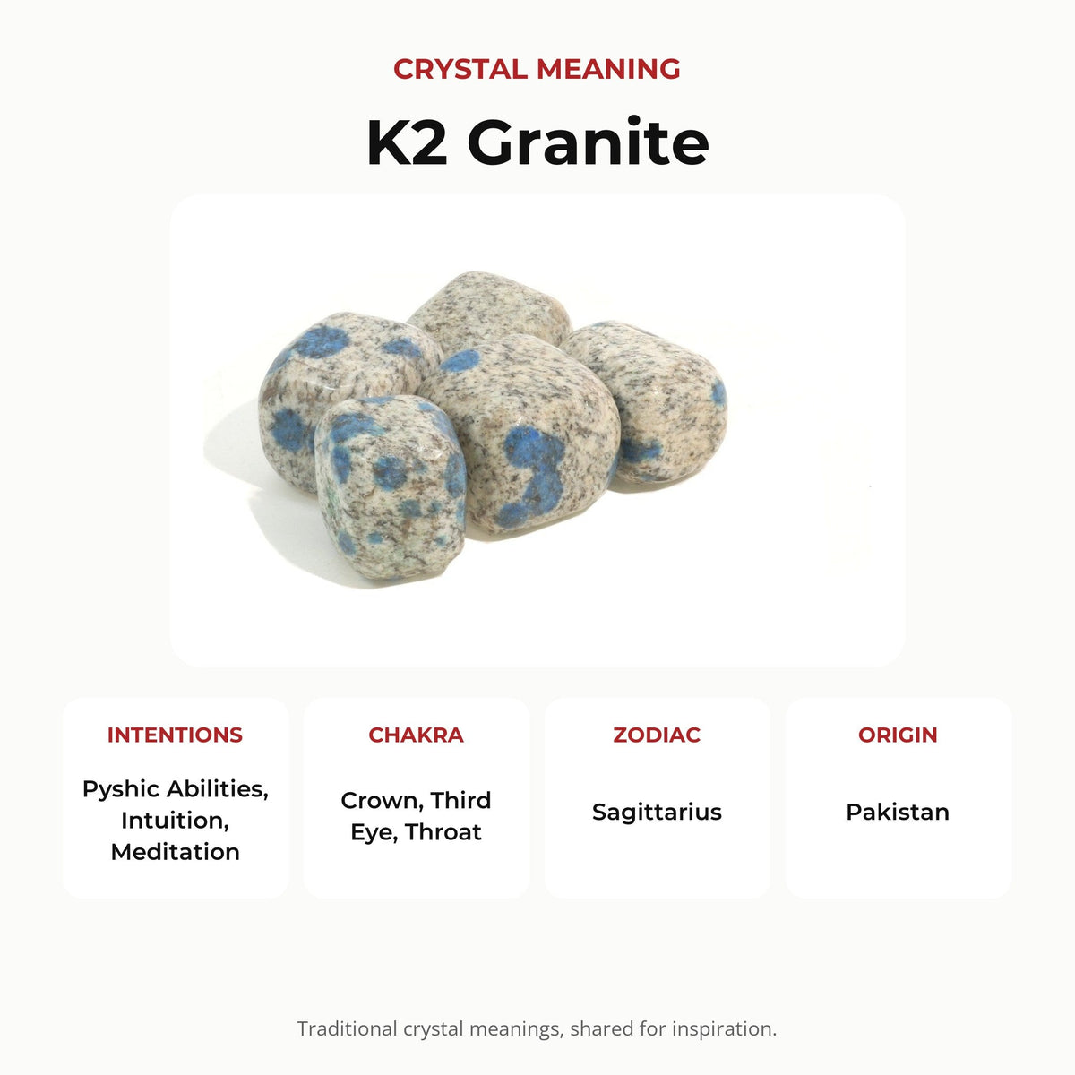 K2 Granite Tumbled Stones
