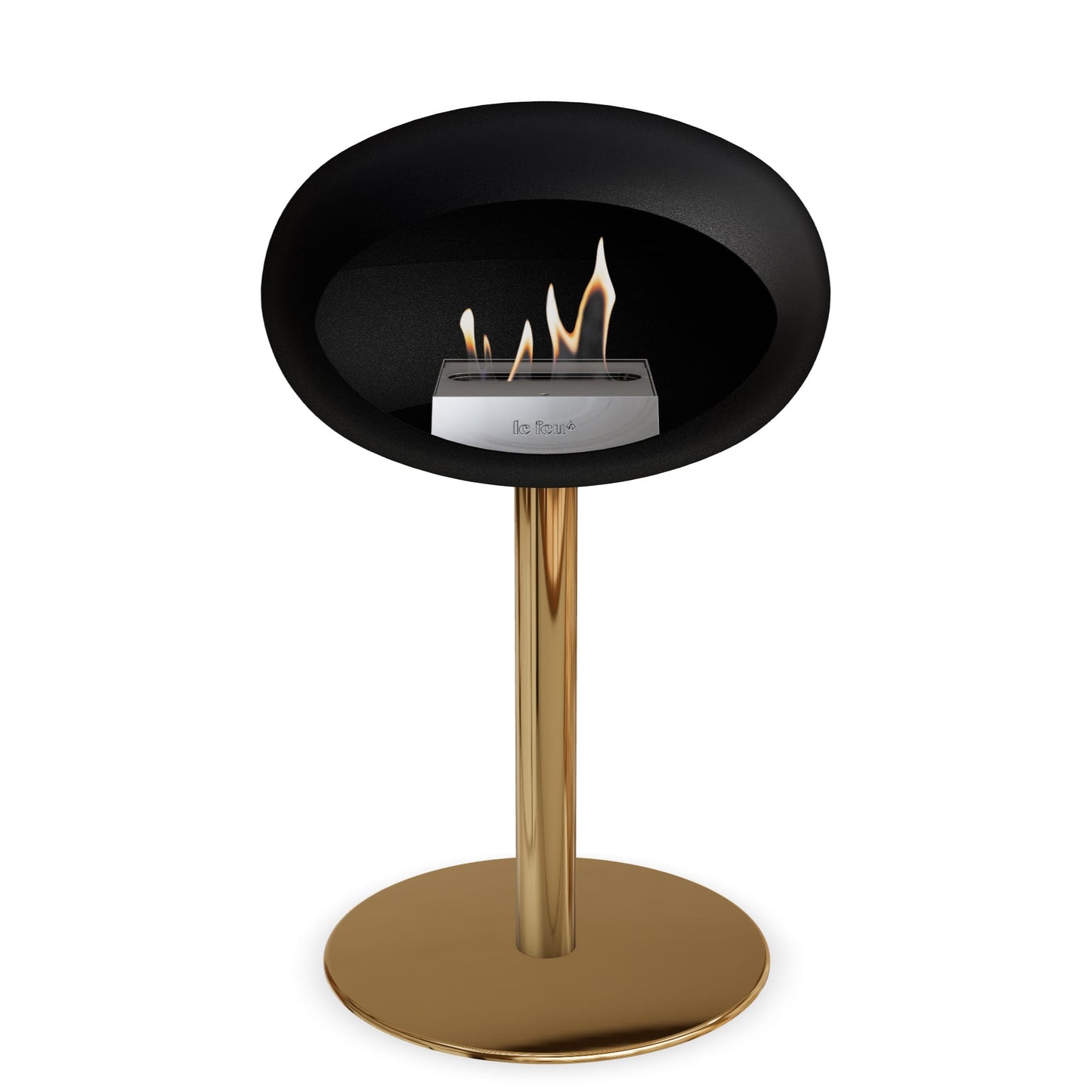 Le Feu Steel Low Dome <br>Schwarz