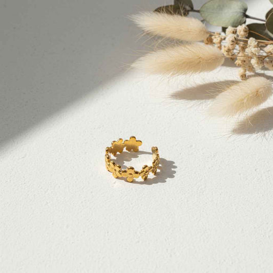 Flower Ring - Gold Plate