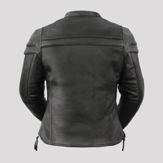 Women's Motorcycle Jacket. Vented Cowhide with Zip-Out Thermal Liner