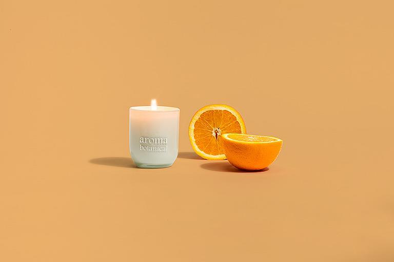 Mini-Duftkerze Persische Orange & Cassis mit beruhigendem Duft von Aromabotanical
