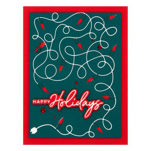 A Merry Little Christmas Sentiments Glimmer Hot Foil Plate & Die Set from the De-Light-Ful Christmas Collection by Yana Smakula