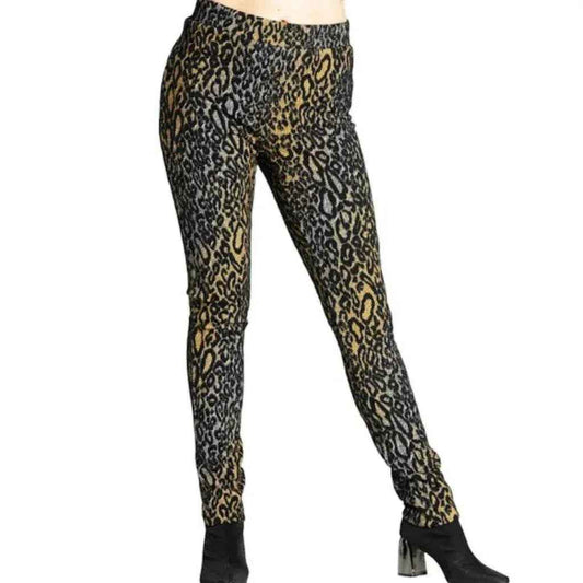 Julia divina pantalon à enfiler léopard
