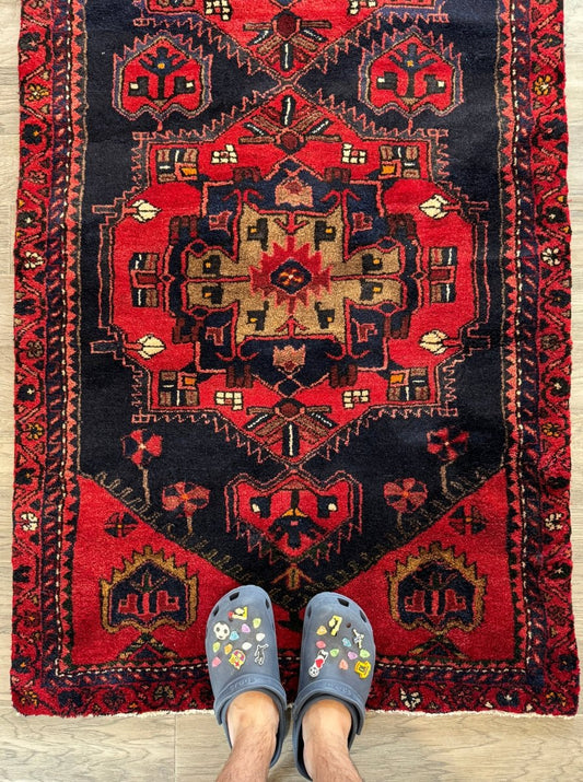 Persischer Hamadan Brückenläufer | 100 x 300 cm