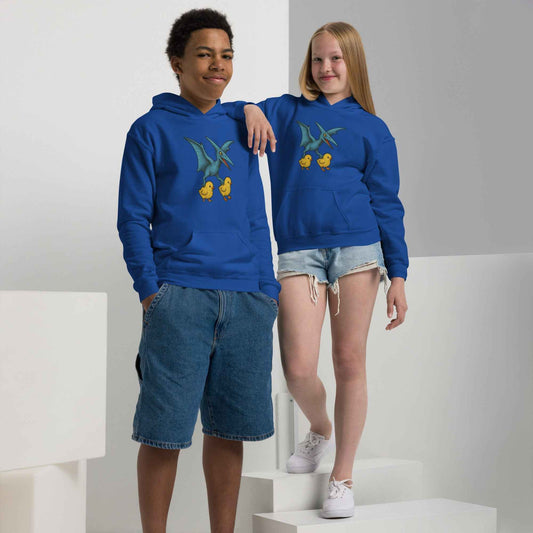 Chickasaurous Pteropoultry Youth heavy blend bunny hug (hoodie)
