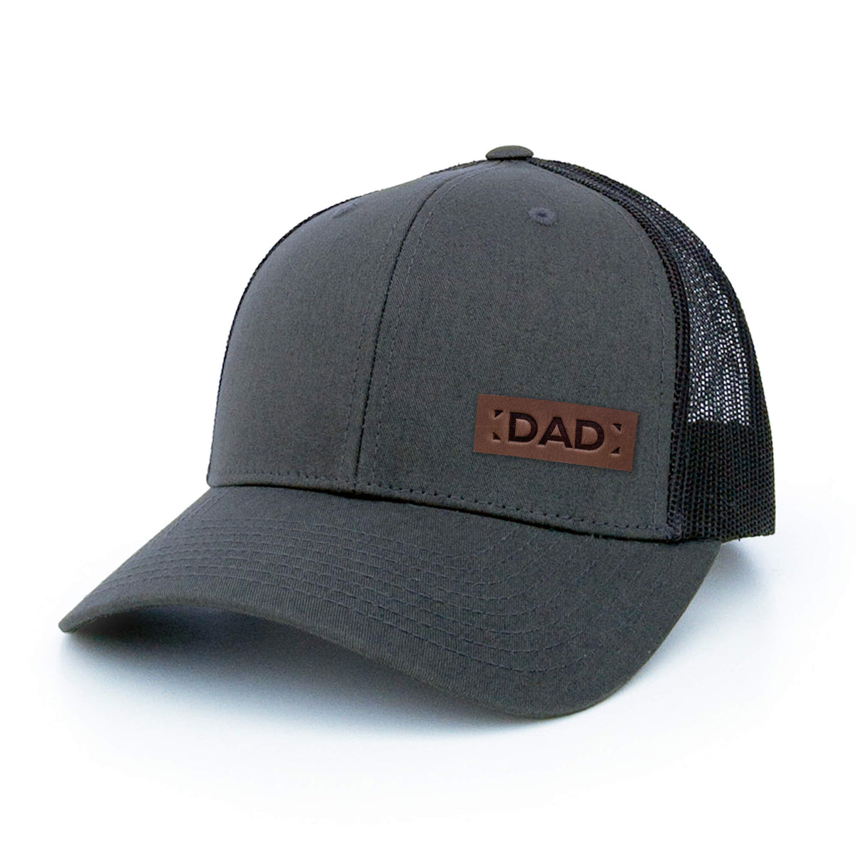 DAD - Leather Patch Trucker Hat