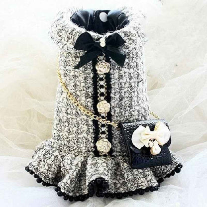 Dog Dress Set | Chewnel Elegance Dog Dress with Purse