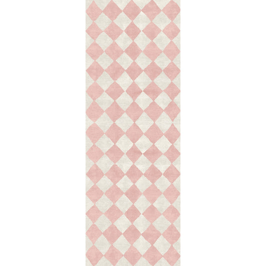 Trestres Checkered Malibu Pink & Ivory Rug
