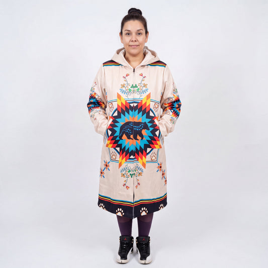 OLDTRIBES Courage bear  Long Coat (white)