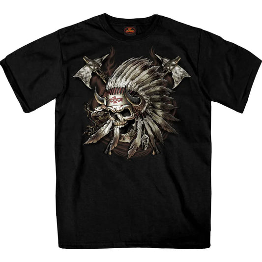 Men's Indian Chief Skull T-Shirt