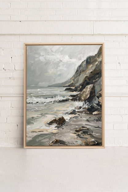 SCHATTIERTE UFER, Giclée auf gespannter Leinwand
