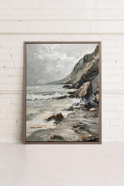 SCHATTIERTE UFER, Giclée auf gespannter Leinwand