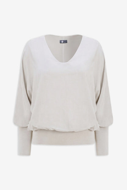 Women's Woven V-Neck Top