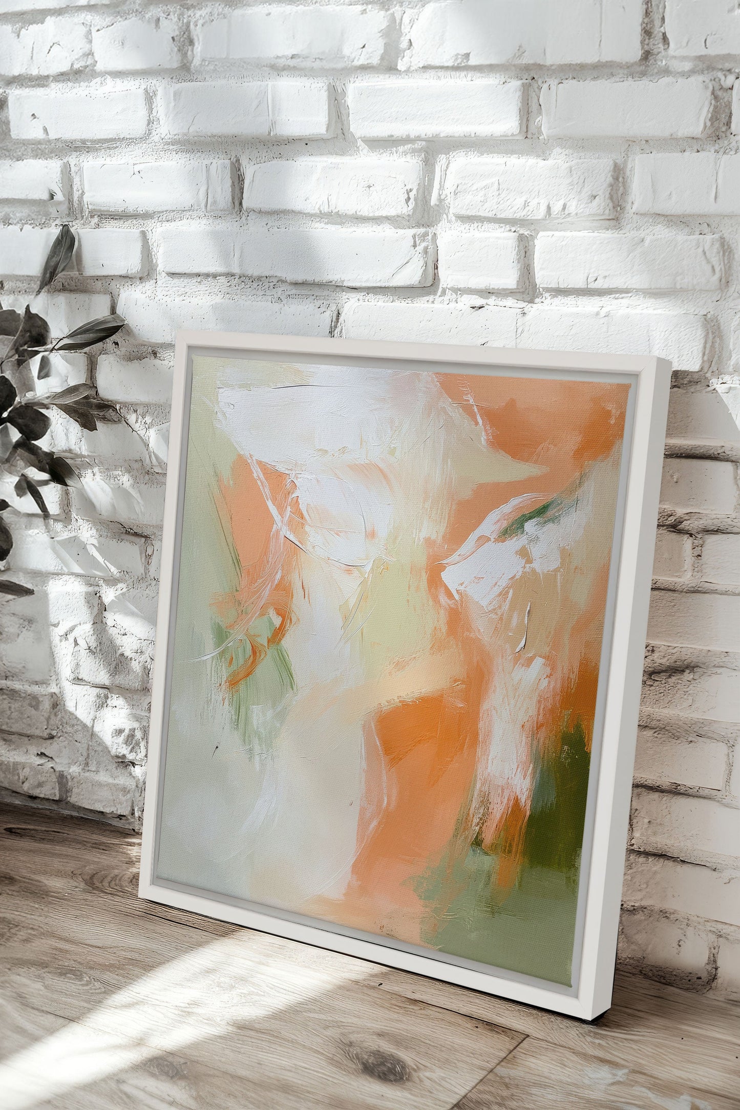 PEACHY FLOW, Werk auf gespannter Leinwand