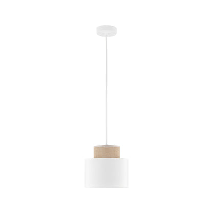 Duo White Jute Skandinavische Pendelleuchte für Kücheninsel, Esszimmer & Natürliche Innenräume