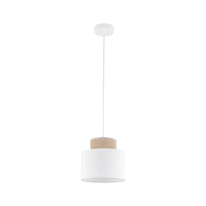 Duo White Jute Skandinavische Pendelleuchte für Kücheninsel, Esszimmer & Natürliche Innenräume