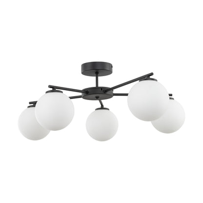 ELTON Black Scandinavian Ceiling Lamp for Living Room, Bedroom & Hallway - AURABAGS SHOP
