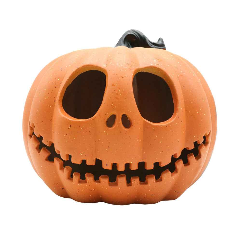 Halloween Pumpkin Lantern – Scary Hollow Skull Hooded LED Decoration for Parties & Yard