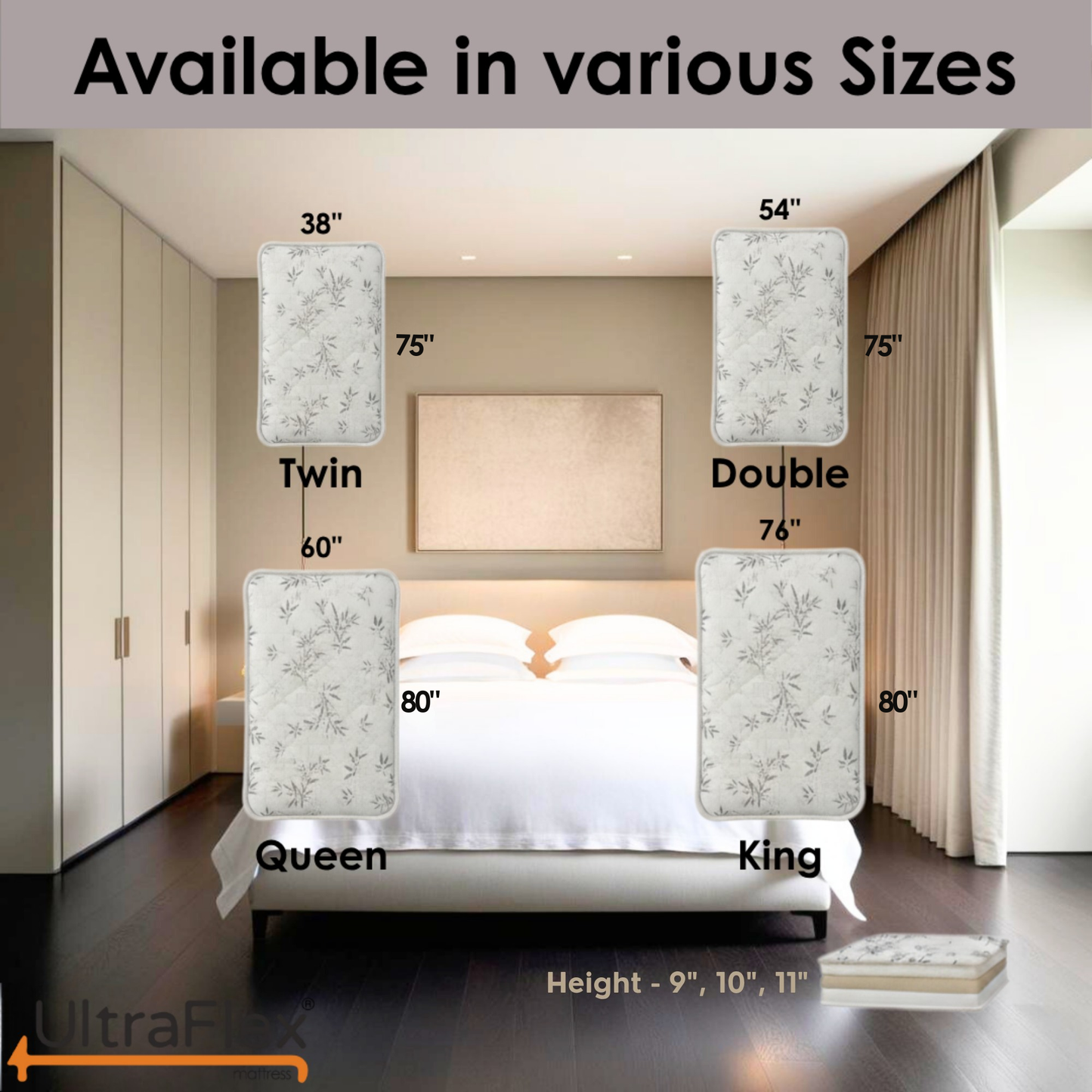 UltraFlex® DreamWeaver Matratzen- und Boxspring-Set – Mittelfeste Taschenfederkern-Hybridmatratze – Kanadische Orthopädische Unterstützung mit Kühlgel-Schaum, gesteppter Oberseite, atmungsaktivem & hypoallergenem Komfort, Randstütze & Bewegungstrennung