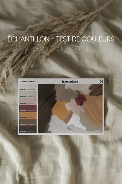 ÉLAN CRÉATIF, Kunstwerk auf gespannter Leinwand
