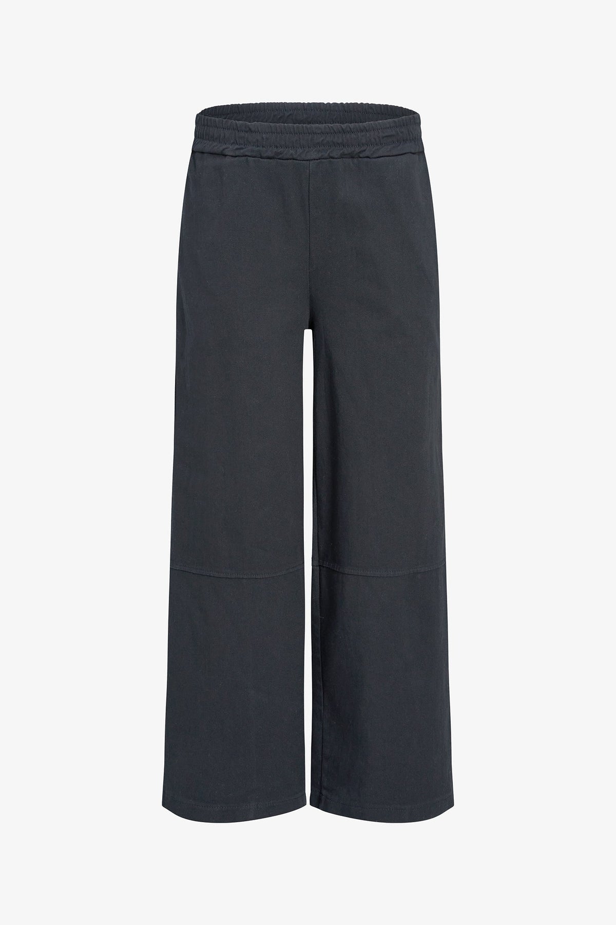 Women's Woven Pull-On Wide-Leg Pants with Back Patch Pockets