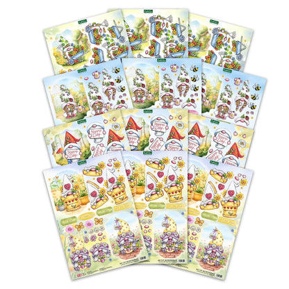 Die Cut Decoupage – Garden Gnomes (Pack of 12)