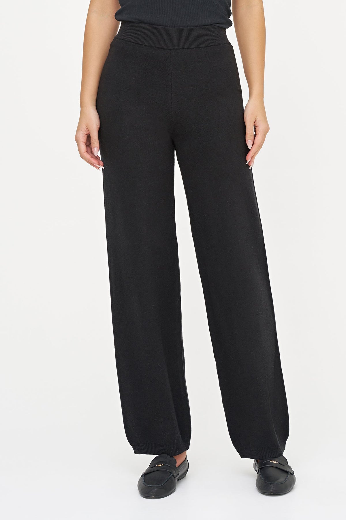 Women's Knit Pull-On Straight-Leg Pants