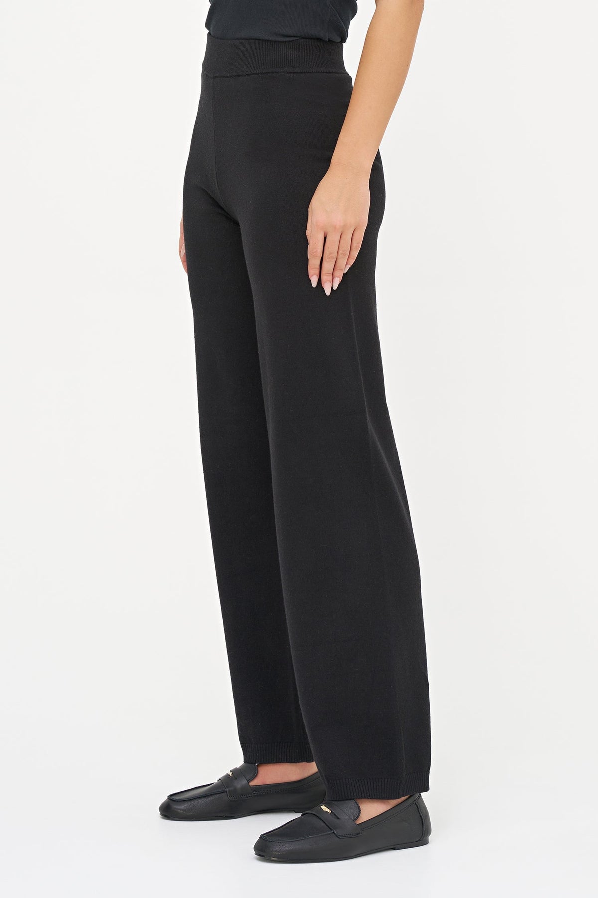 Women's Knit Pull-On Straight-Leg Pants
